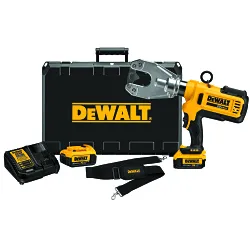 DeWALT® DCE350M2 Dieless Cable Crimping Tool Kit, 750 kcmil Cu/Al Crimping, 6 ton Crimping, 20 V DC, Li-Ion Battery