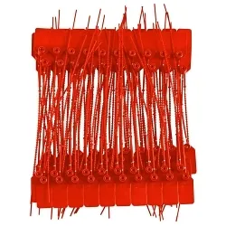 Brady® 95150 General Purpose Pull-Tite Seal, 9 in L, SEALED DO NOT REMOVE Legend, Plastic, Red