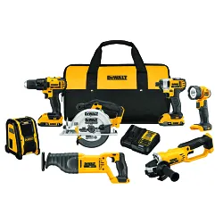 DeWALT® 20V MAX* MATRIX™ DCK720D2 7-Tool Cordless Combination Kit, Tools: Drill, Impact Driver, Circular Saw, Reciprocating Saw, Grinder, Worklight, Specialty Tool, 20 V DC, 2 Ah Lithium-Ion