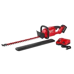 Milwaukee® M18™ FUEL™ 2726-21HD Heavy Duty Cordless Hedge Trimmer Kit, 3/4 in Cutting, Double Sided Dual Action Blade, 18 VDC, 42-1/2 in OAL, Li-Ion Battery, Plastic Housing