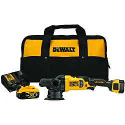 DeWALT® DCM848P2 Cordless Random Orbit Polisher Kit, 5 in Dia Pad, 20 V DC, Li-Ion Battery