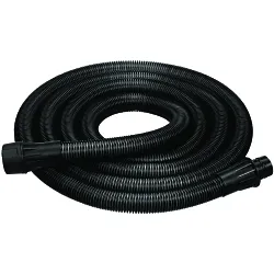 DeWALTĀ® DWV9315 1-Piece Replacement Hose, 1-1/4 in Dia x 15 ft L Hose, For Use With DWV012 Dust Extractor, Plastic, Black