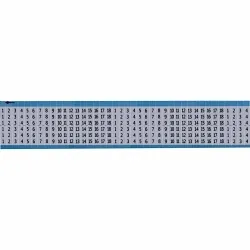 Brady® AF-1-18-SC-PK AF Series Consecutive Number Pre-Printed Repeated Wire Marker Card, 6.35 mm W, Black on Silver, B-184 Dead Soft Aluminum Foil, 36 Markers per Card