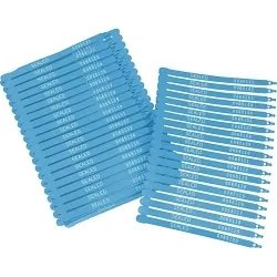 BradyĀ® 95193 Truck Lock Seal, 7-1/2 in L, SEAL Legend, Plastic, Blue