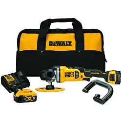 DeWALT® DCM849P2 Cordless Rotary Polisher Kit, 7 in Dia Pad, 5/8-11 Arbor/Shank, 20 V DC, Li-Ion Battery