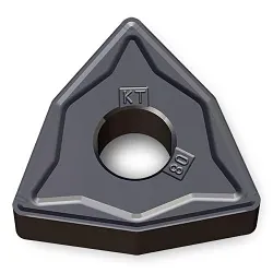 Ingersoll 5580909 WNMG KT Chipbreaker Turn Insert, ANSI Code: WNMG080412KT, WNMG Insert, 8 Insert, 80 deg Trigon Shape, Negative Rake