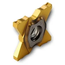 Ingersoll 6108798 TQC27 Grooving Insert, ANSI Code: TQC27-2.39-0.15 TT9080, TQC Insert, Neutral Cutting, 0.094 in W Cutting