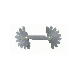 Irwin® Hanson® 12018 Standard Screw Pitch Gauge, 8 to 44 TPI Measuring, 18 Leaves, Steel