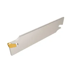 Iscar 2300524, ISO 9001, SELF-GRIP Indexable Cut-Off Blade, Double End, 0.0945 in W SGFH Blade, 2.7 to 3.53 mm W Insert, Insert Compatibility: GF.. 3