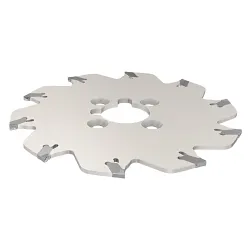 Iscar 2301360, ANSI SGSF 63-4-10K Slotting Cutter, Arbor Connection, 2.48 in Dia Cutting x 0.178 in W Cutting, GSFN Insert, 0.39 in Dia Hole, 0.59 in Max Depth of Cut,