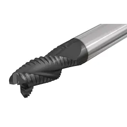 Iscar 3401446 ERC-E-3, 12 mm Dia Cutter, 25 mm Length of Cut, (3) Flutes, 12 mm Dia Shank, 83 mm OAL, DLC
