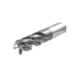 Iscar 5622304, ISO 13399,, ANSI ECPI-E4L 375-750/1.25C375 SOLIDSHRED Medium Length Roughing End Mill, 3/8 in Dia Cutter, 3/4 in Length of Cut, 4 Flutes, 3/8 in Dia Shank, 3 in OAL, TiAlN