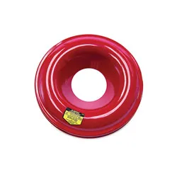 JustriteĀ® 26355 Drum Can Head, 7-7/8 in Dia Opening 24 in OD, For Use With Cease-FireĀ® 55 gal Waste Receptacle Safety Drum Can, Steel, Red