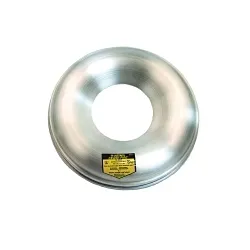 JustriteĀ® 26506 Drum Can Head, 5 in Dia Opening 12-1/8 in OD, For Use With Cease-FireĀ® 4.5 and 6 gal Waste Receptacle Safety Drum Can, Aluminum, Aluminum