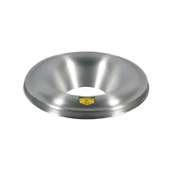 JustriteĀ® 26555 Drum Can Head, 7-7/8 in Dia Opening 24 in OD, For Use With Cease-FireĀ® 55 gal Waste Receptacle Safety Drum Can, Aluminum, Aluminum