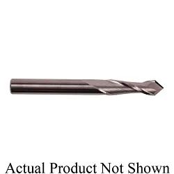 KEO 103-043019-ALTIN High Performance Center Cutting Positive Rake Single End Drill Mill, 1/32 in Dia, 90 deg Point, 2 Flutes, 1/8 in L Flute, 1/8 in L of Cut, 1/8 in Dia Shank, 1-1/2 in OAL, AlTiN