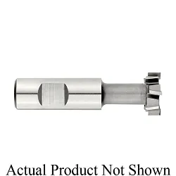 KEO 103-070120-TIN Staggered Tooth Standard T-Slot Milling Cutter, 0.9688 in Dia Cutter, 0.3906 in W Cutting, 8 Teeth, 3/4 in Dia Shank, 3-7/16 in OAL