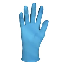 KleenGuardâ„¢ 38521 G10 Thin Mil General Purpose Gloves, L, Nitrile, Blue, Beaded Cuff, Powder Free Coating, Ambidextrous