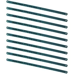 Klein® 1218BI-P Bi-Metal Hacksaw Blade, High Speed Steel Cutting Edge, 18, Carbon Steel Blade