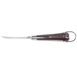 Klein® 1550-44 1-Blade Extra Large Pocket Knife, Stainless Steel Hawkbill/Sheepfoot Slitting Blade, 2-5/8 in L Blade, Liner Lock Opening