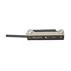 Klein® 70582 2-Position Folding Hex Key Set, 7 Pieces, 1.5 to 6 mm Hex, Alloy Steel, Polished Chrome/Nickel Plated