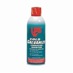 LPSĀ® 00516 COLD GALVANIZE Heat Resistant Corrosion Inhibitor, 16 oz Spray Can, Liquid, Opaque/Light Gray, 1.76 at 25 deg C