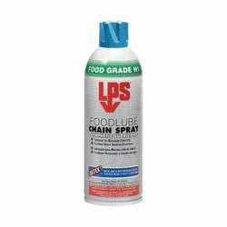 LPSĀ® FOODLUBEĀ® 57616 Chain Spray Synthetic Lubricant, 16 oz Aerosol Can, Liquid Form, Clear Glass, 0.84 to 0.86