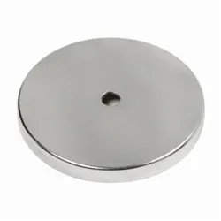 MAG-MATE® MX1000 A-Style Standard Ceramic Cup Magnet Assembly, 1.24 in W x 0.188 in H, Strontium Ferrite