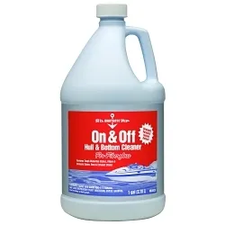 MaryKate® MK20128 Non-Flammable ON/OFF Water Based Hull/Bottom Cleaner, 1 gal Bottle, Strong Acid Odor/Scent, White, Emulsion Form