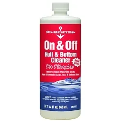 MaryKate® MK2032 Non-Flammable ON/OFF Water Based Hull/Bottom Cleaner, 1 qt Bottle, Strong Acid Odor/Scent, White, Emulsion Form