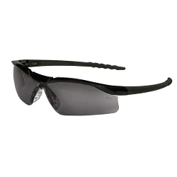 MCR Safety DLH10G Dallas® Magnifier Bi-Focal Single Lens Safety Reading Glasses, 1 Diopter, Gray Lens, Black, Polycarbonate Frame, Yes % UV Protection, ANSI Z87+, ISO 12312-1