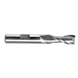 Melin Tool Company 10106 A Series Center Cut Imperial Single End Standard Length Square End Mill, 1 in Dia Cutter, 1-1/2 in Length of Cut, 2 Flutes, 1/2 in Dia Shank, 3-1/2 in OAL, Uncoated