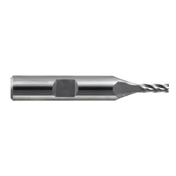 Melin Tool Company 11440 CC Series Center Cut Imperial Single End Standard Length Square End Mill, 3/16 in Dia Cutter, 1/2 in Length of Cut, 4 Flutes, 3/8 in Dia Shank, 2-3/8 in OAL, Uncoated