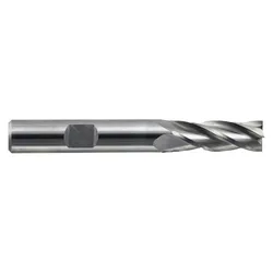 Melin Tool Company 11460 CC Series Center Cut Imperial Single End Standard Length Square End Mill, 11/32 in Dia Cutter, 3/4 in Length of Cut, 4 Flutes, 3/8 in Dia Shank, 2-1/2 in OAL, Uncoated