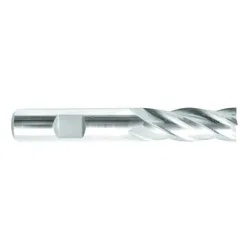 Melin Tool Company 11474 CC Series Center Cut Imperial Single End Standard Length Square End Mill, 9/16 in Dia Cutter, 1-3/8 in Length of Cut, 4 Flutes, 1/2 in Dia Shank, 3-3/8 in OAL, Uncoated