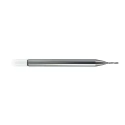 Melin Tool Company 13385 AMG Imperial Single End Standard Length Square End Mill, 1/64 in Dia Cutter, 3/64 in Length of Cut, 2 Flutes, 1/8 in Dia Shank, 1-1/2 in OAL, Uncoated