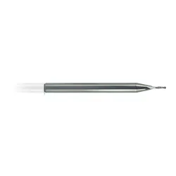 Melin Tool Company 13487 AMG Ball Nose Imperial Single End End Mill, 1/64 in Dia Cutter, 3/64 in Length of Cut, 2 Flutes, 1/8 in Dia Shank, 1-1/2 in OAL, Uncoated