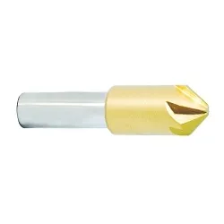 Melin Tool Company 18213 HSP6 Single End Countersink, 3/8 in Dia Body, 3/8 in Dia Shank, 6 Flutes, 82 deg Included, 1/2 in Dia Min Cutting, M42 HSS-Co