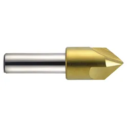 Melin Tool Company 19601 HS3 Single End Countersink, 1/4 in Dia Body, 1/4 in Dia Shank, 3 Flutes, 82 deg Included, 1/4 in Dia Min Cutting, HSS-Co