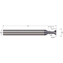 MICRO 100® DR-062-2 Quick Change Jobber Length Drill, 1/16 Drill - Fraction, 1.5875 mm Drill - Metric, 0.0625 in Drill - Decimal Inch, 118 deg Point Angle, Solid Carbide, Uncoated