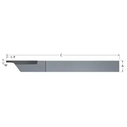 MICRO 100® LC-250060 Brazed - Cut Off Screw Machine Tool, 0.06 in W Groove, Left Hand Cutting