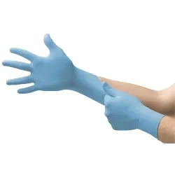 Microflex® 10733070 10733 Glove, S, Nitrile, Blue, 9.5 in L, Non-Powdered, Textured Finger, 2.8 mil Palm, 4.3 mil Finger THK, Application Type: Medical Grade