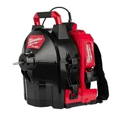 Milwaukee® M18 FUEL™ 2775-211 Kit Cordless Drain Gun Kit, 1-1/4 to 4 in Drain Line, 100 ft Max Run, 18 V DC, HDPE Drum Housing
