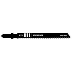 Milwaukee® 48-42-0220 General Purpose Heavy Duty Jig Saw Blade, 4 in L x 9/32 in W, 8 TPI, High Carbon Steel Cutting Edge, High Carbon Steel Body