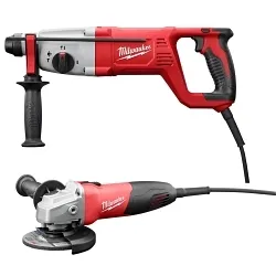 MilwaukeeĀ® 5262-21A Rotary Hammer Drill, Keyed Chuck, 0 to 5.625 bpm, 0 to 1500 rpm No-Load, 1 in Max Solid Bit Capacity