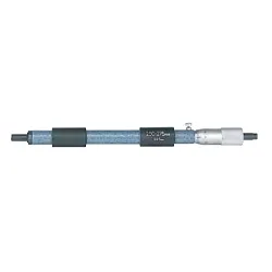 Mitutoyo 133-151 Metric Single Rod Tubular Inside Micrometer With Locking Clamp, 250 to 275 mm, Graduations: 0.01 mm, Carbide Tip, Satin Chrome