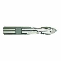 MORSE® 44621 1980 Regular Length Single End Drill Mill, 1/4 in Dia, 90 deg Point, 2 Flutes, 5/8 in L Flute, 5/8 in L of Cut, 2-7/16 in OAL, Uncoated