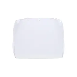 MSA V-Gard® 10115836 Contoured Visor, Clear, Polycarbonate, 8 in H x 17 in W x 0.04 in THK Visor, For Use With MSA V-Gard® Frames and Headgears, ANSI/ISEA Z87.1-2010, CSA Z94.3, EN 166 (2C-1.2 MSA 1B), AS/NZS 1337