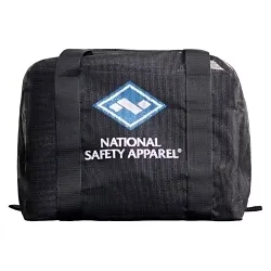 National Safety Apparel® DFDLBAGRWBK Mesh Gear Bag, Black, 18-1/2 in H x 15-1/2 in W x 14 in D