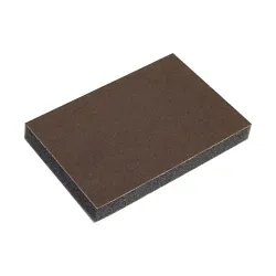 Norton® 07660700949 Economy Flexible Sanding Sponge, 4 in L x 3 in W x 1/2 in THK, 150 Grit, Fine Grade